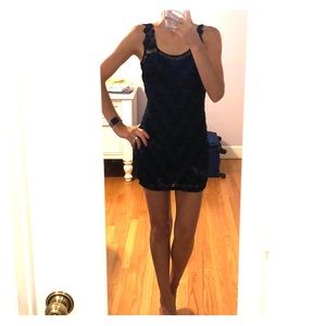 Fun, sparkly Free People little black dress